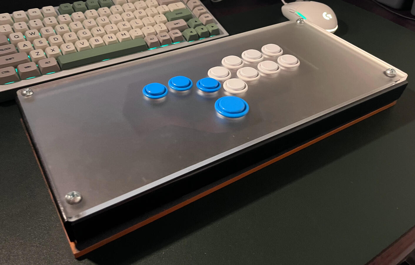 Physical nightstick arcade pad